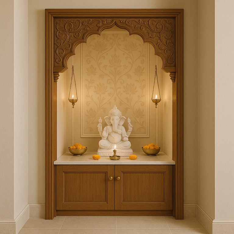 small pooja room designs in apartments